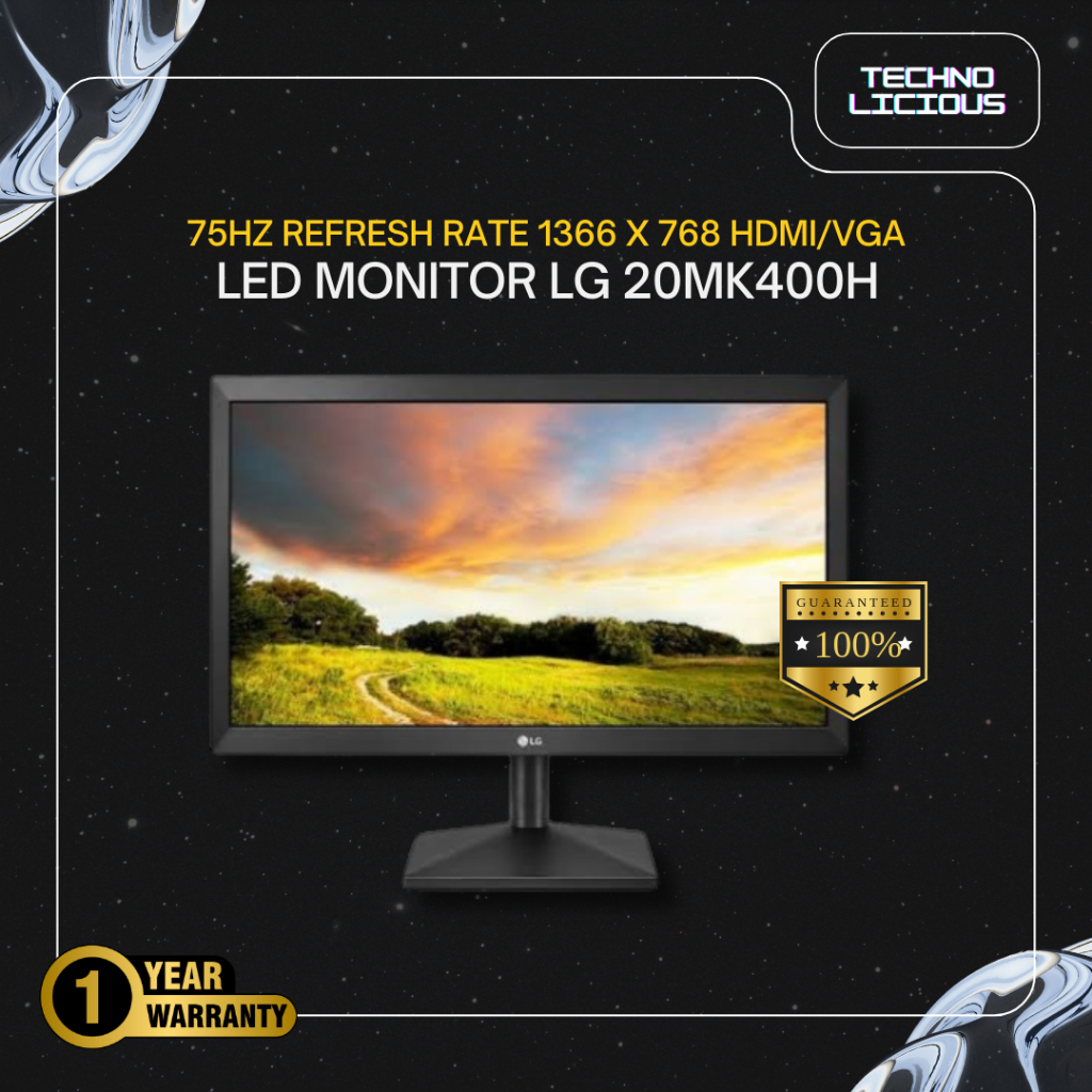 LED MONITOR LG 20MK400H A/B DSUB VGA HDMI 20inch LCD IPS Monitor 20MK400