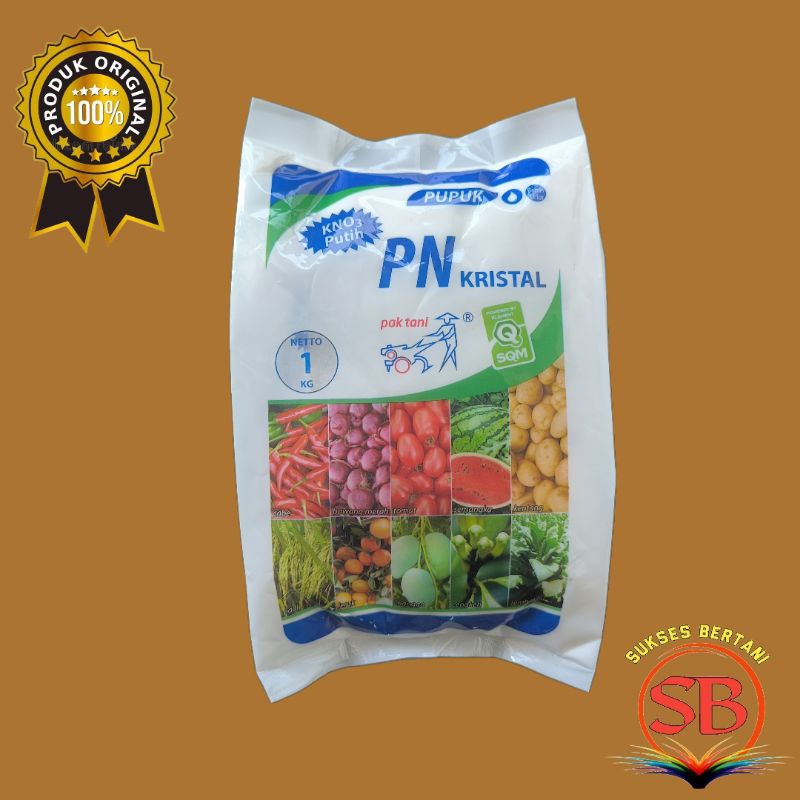 PUPUK PN KRISTAL KNO3 PUTIH - 1 KG ORIGINAL PABRIK