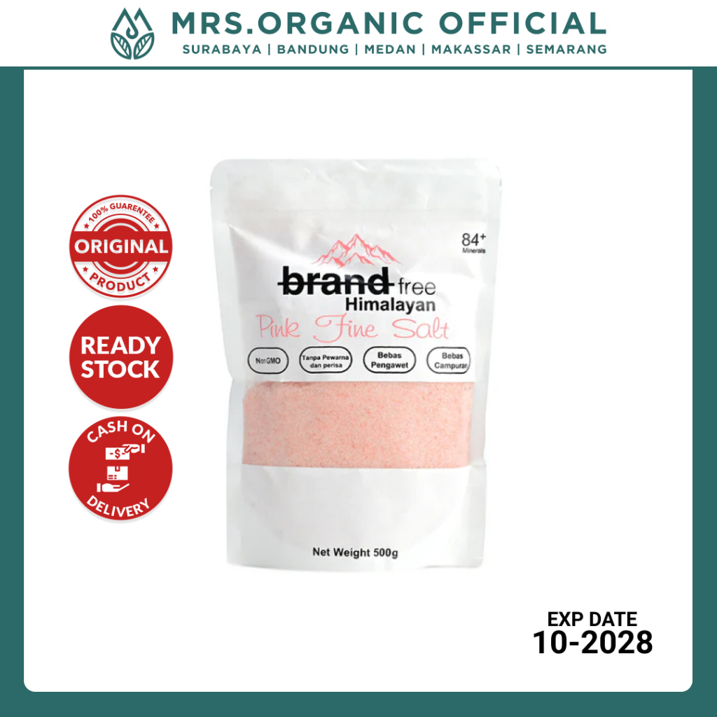 

Garam Himalaya Premium Halus Pink Fine Himalayan Salt Brandfree 500 gr - Best Quality