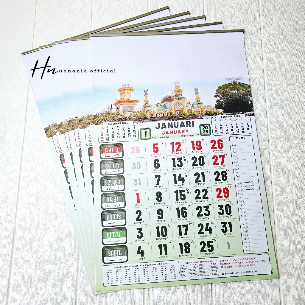 

KALENDER KERJA UKURAN 32 X 48 GAMBAR MASJID KERTAS HVS WARNA TAHUN 2025