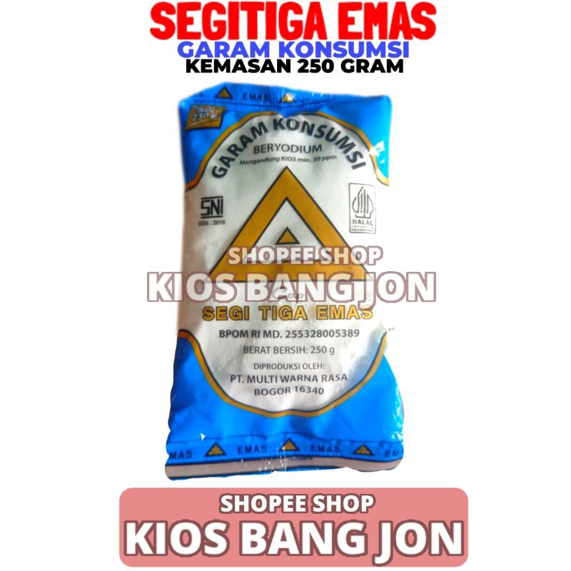 

Segitiga Emas Garam Dapur/Konsumsi 250 GR
