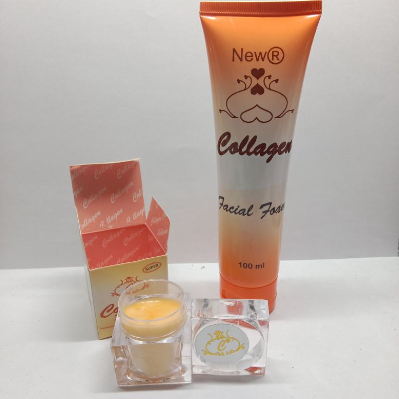 Paket Cream Collagen Super 2in1 Facial Foam New R