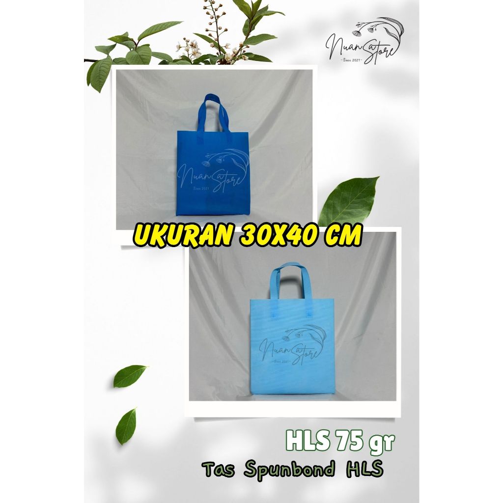 

TAS SPUNBOND HANDLE LIPAT SAMPING (HLS) 30X40X8 CM 75GR POLOS UNTUK TAS SOUVENIR, SYUKURAN, MENGENANG, PROMOSI, BANSOS,DLL