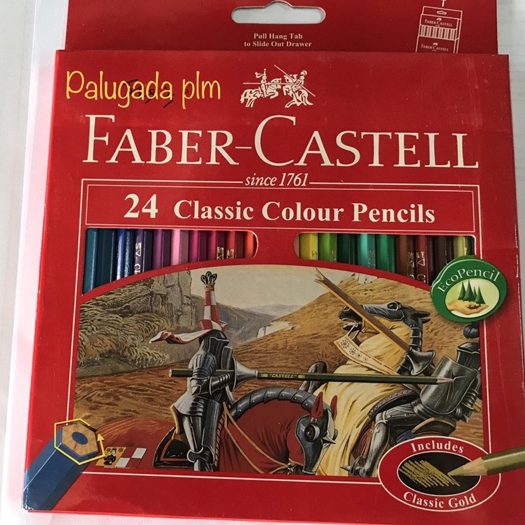 

KODE S43S Pensil Warna Kelir Kayu Faber Castell Classic 24 Warna Panjang