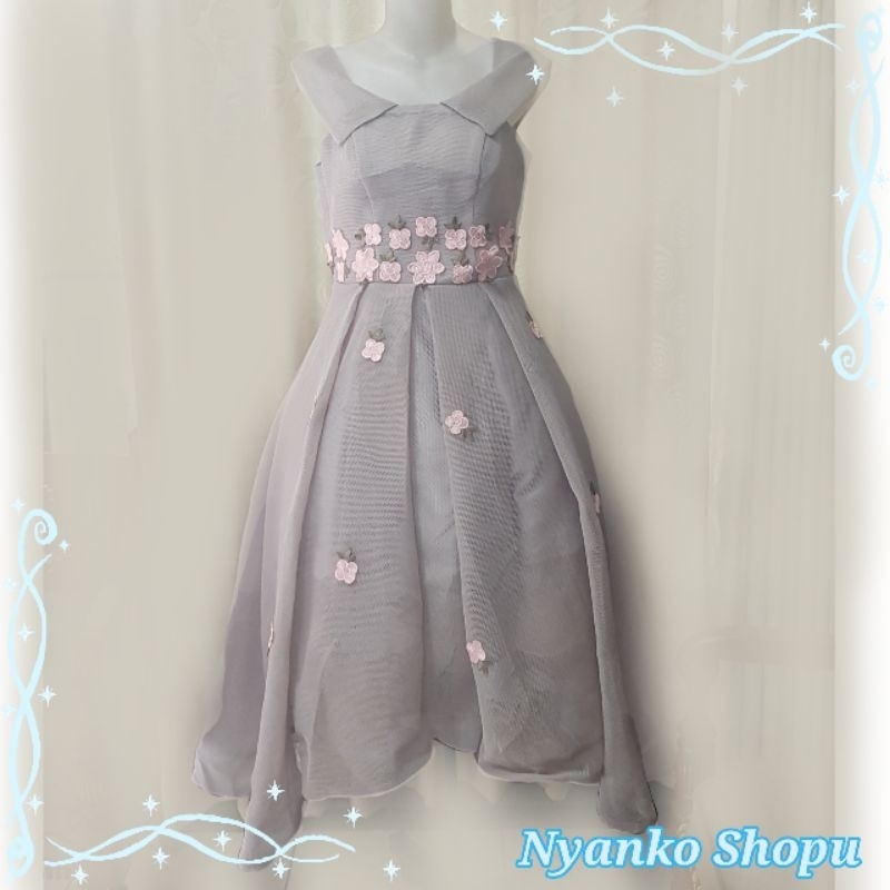 Wedding Gown Korean Dress Style Flower Tulip Grey Taobao Product