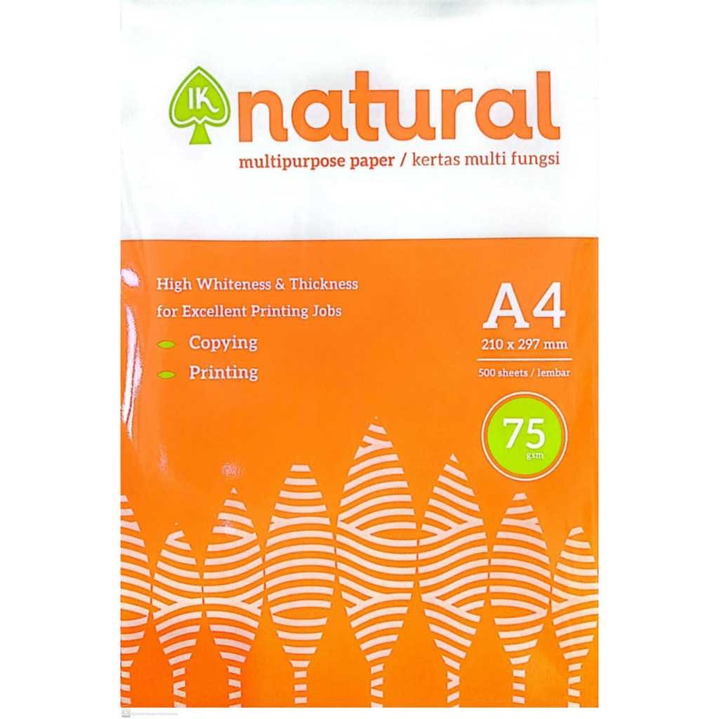 

Kertas HVS Natural A4 75gr / Kertas Fotocopy / Print
