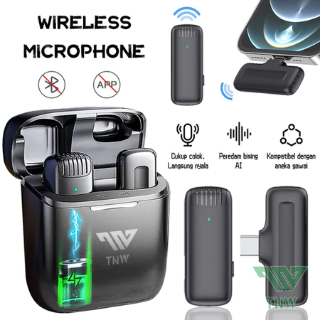 Microphone Lapel Mini Microphone Mic clip on untuk /YouTube TikTok Facebook Live Streaming Tembak  V