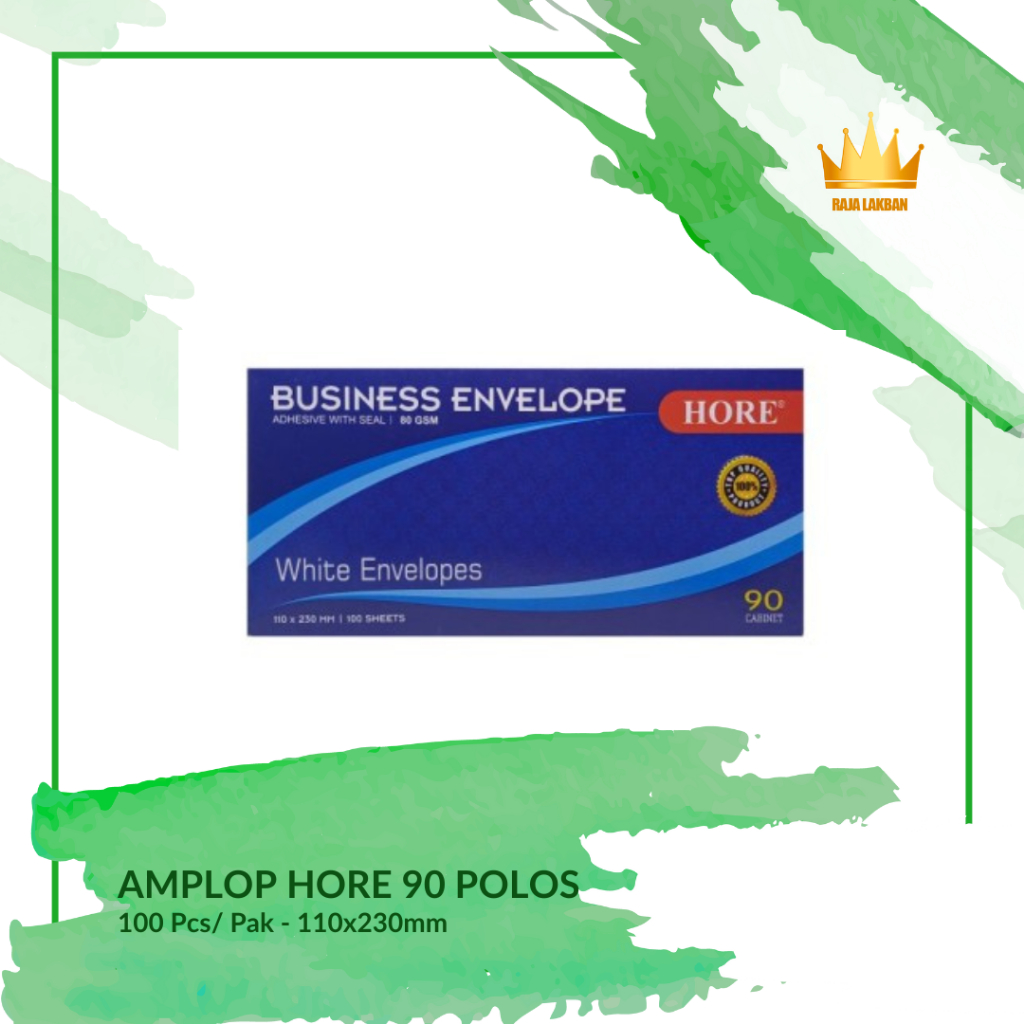 

(ITEM PROMO) Amplop HORE 90 Polos 80 Gsm TEBAL Dengan Seal Isi 100 Lembar - 1 PAK