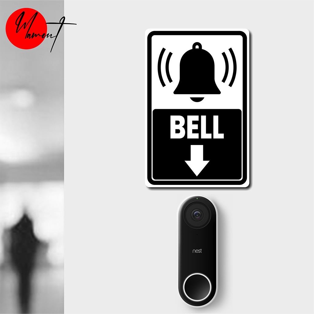 

TEKAN BELL - STIKER VINYL ANTI AIR - STICKER DINDING AESTHETIC - STIKER HIMBAUAN