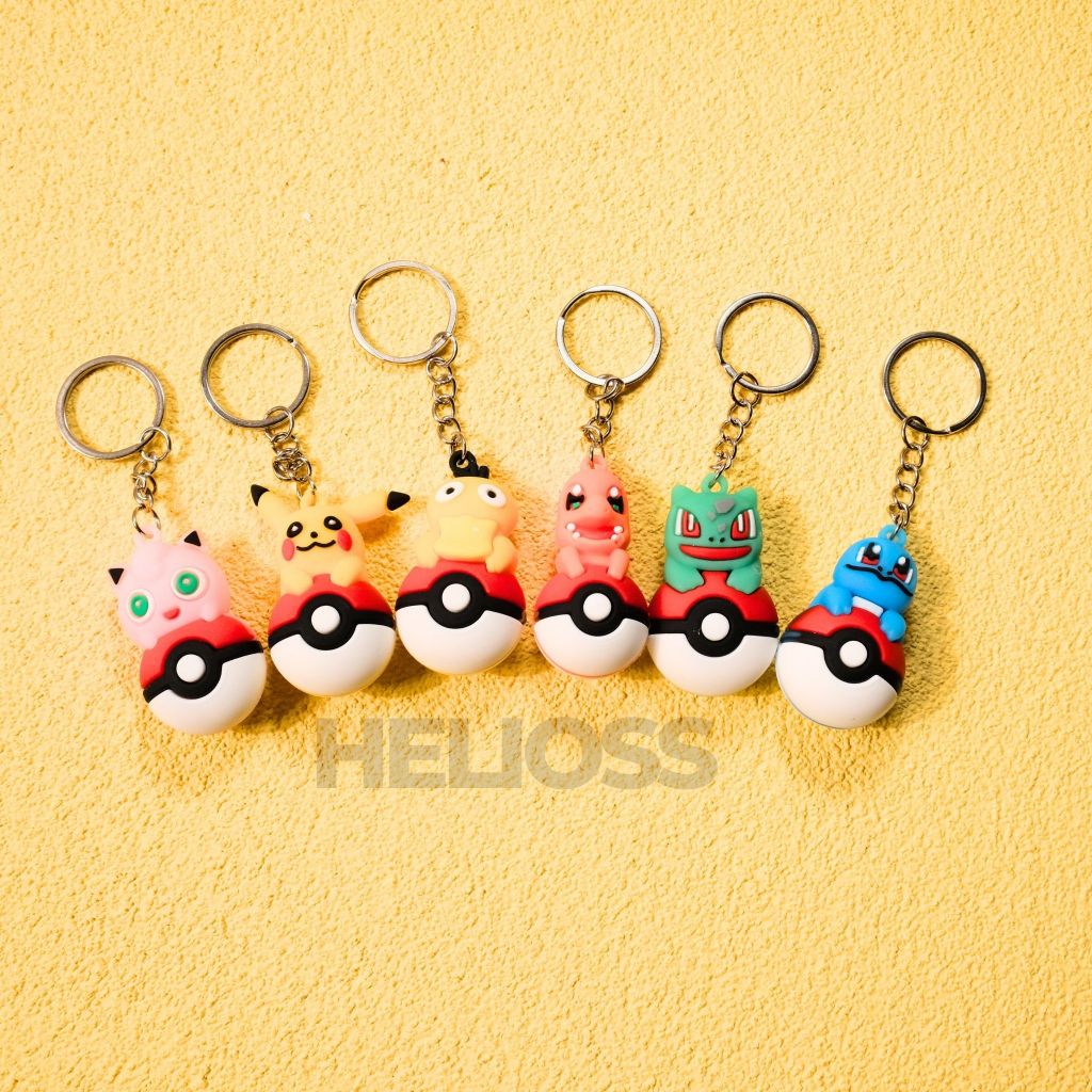 GANTUNGAN KUNCI POKEMON GO BALL GANCI SOUVENIR TEMA ULANG TAHUN ANAK POKEMON GO HELIOSS.CO