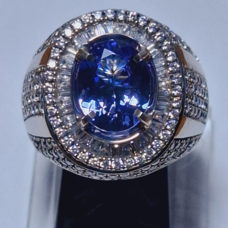 NATURAL BLUE TANZANITE (ZOISITE) TOP CLEAN DAN TOP LUSTER