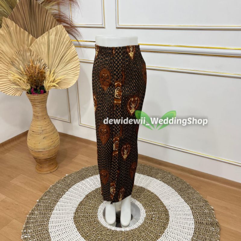 Rok Plisket Wiru/ Rok Bawahan Kebaya, Motif Truntum
