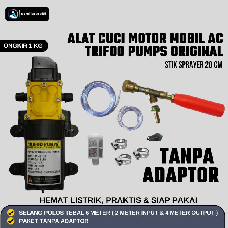 PAKET CUCI MOTOR / AC / DINAMO PUMP / MESIN STEAM JET CLEANER TANPA ADAPTOR