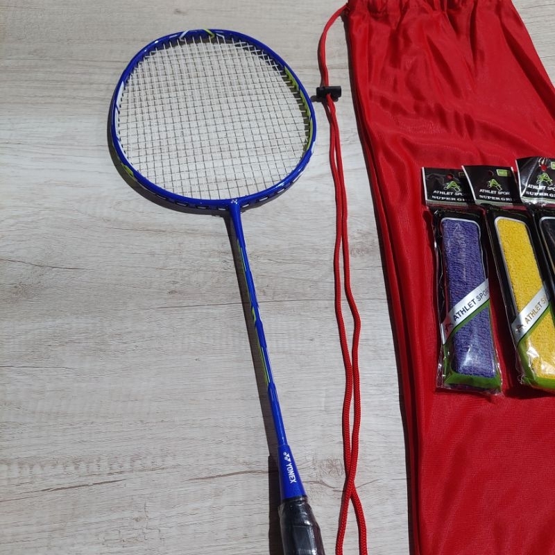RAKET BADMINTON CARBON DUORA 88 FULLSET SIAP PAKAI