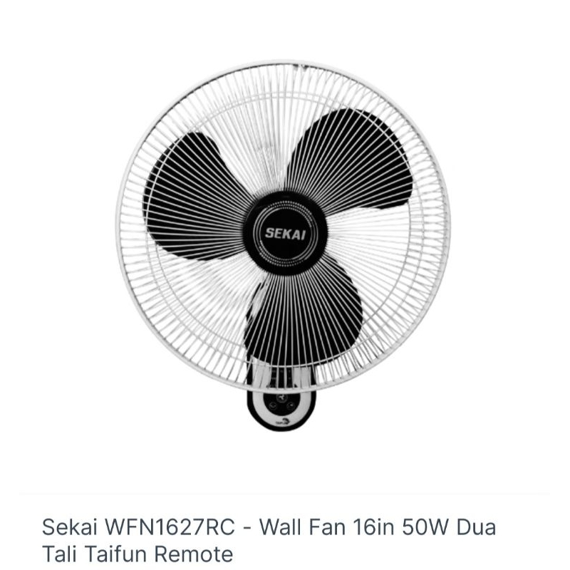 Sekai Wall fan Remot 16inch WFN1627RC WFN1628RC