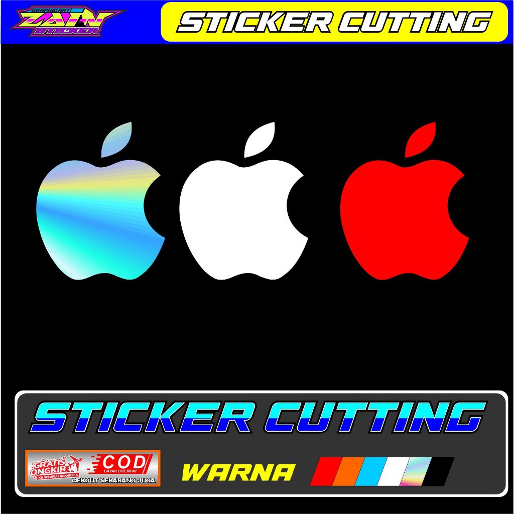 

Stiker Cutting logo Apple