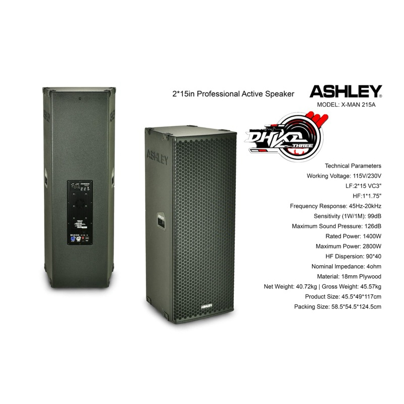 SPEAKER AKTIF ASHLEY XMAN 215A (active) Speaker Aktif Ashley xman 215a Aktif / speaker Ashley xman21