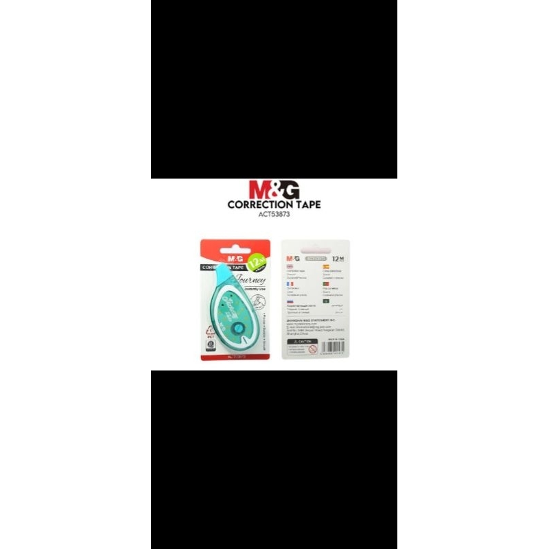 

CORRECTION TAPE ACT53873 M&G 12MX5MM / PITA KOREKSI JOURNEY M&G