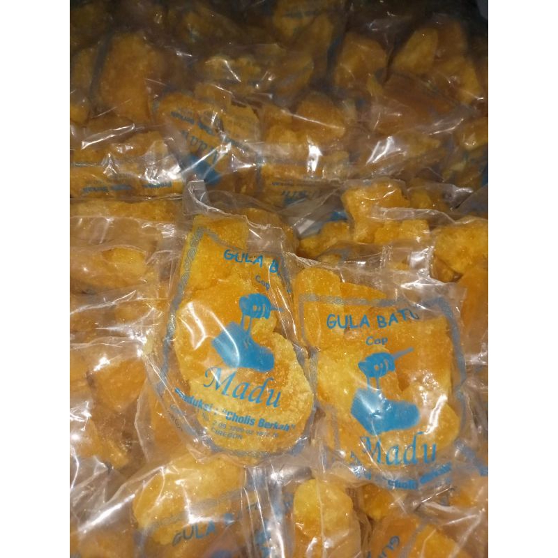 

Gula batu kuning cirebon ukuran 250gr madu