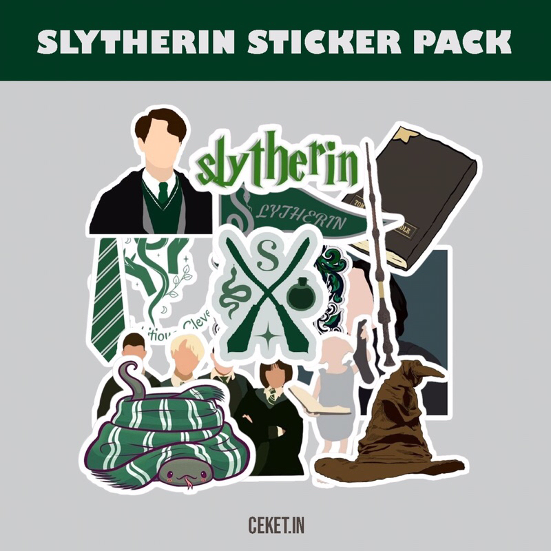 

Slytherin Sticker Pack - Harry Potter Sticker (14pcs)