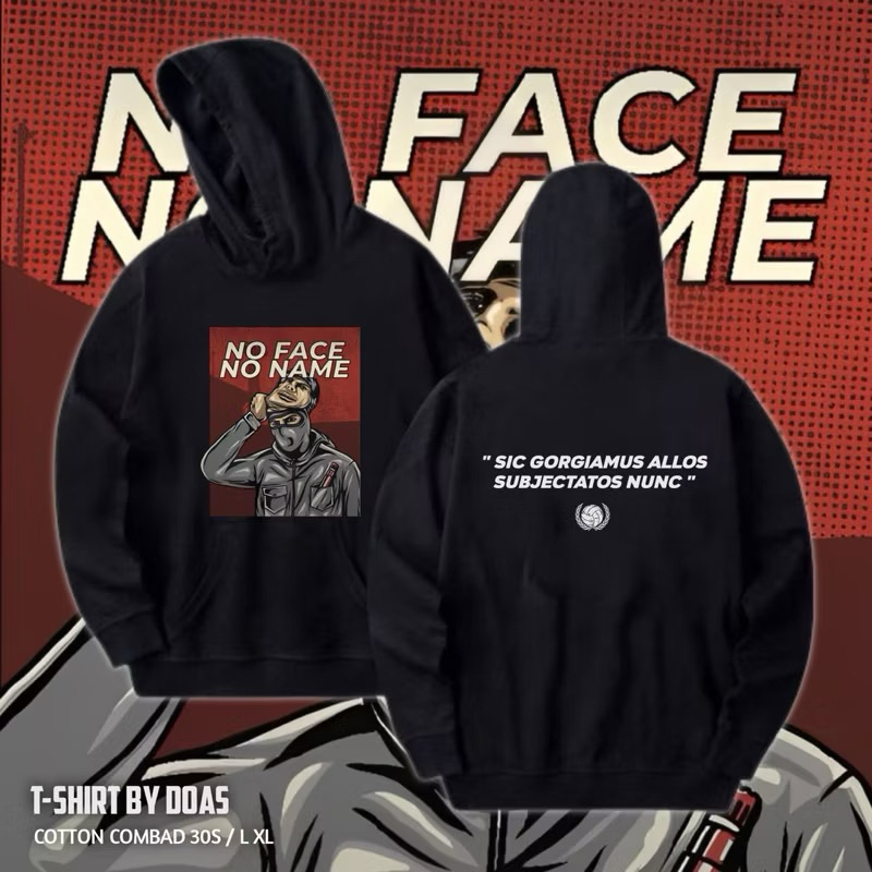 HOODIE SWEATER SUPORTER NO FACE NO NAME