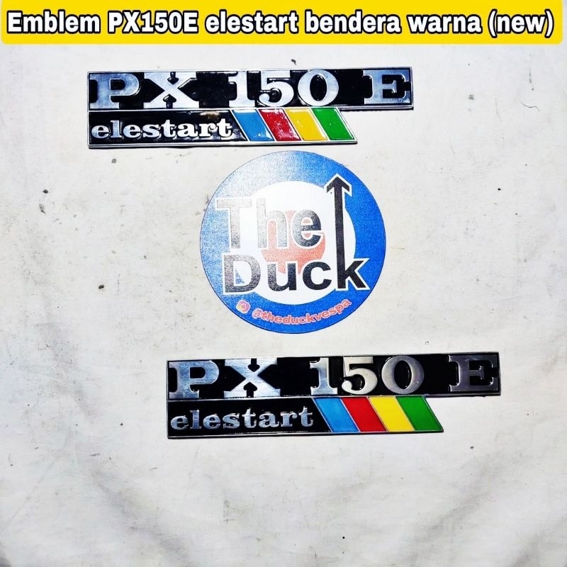 Emblem Tepong Samping Vespa PX150E Elestart Exclusive Excel PX
