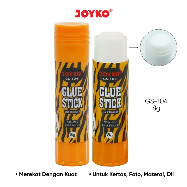 

❤️H2O❤️ Glue Stick / Lem Batang Joyko GS-104 / 8gr ( 1 Pack = 24 Pcs )