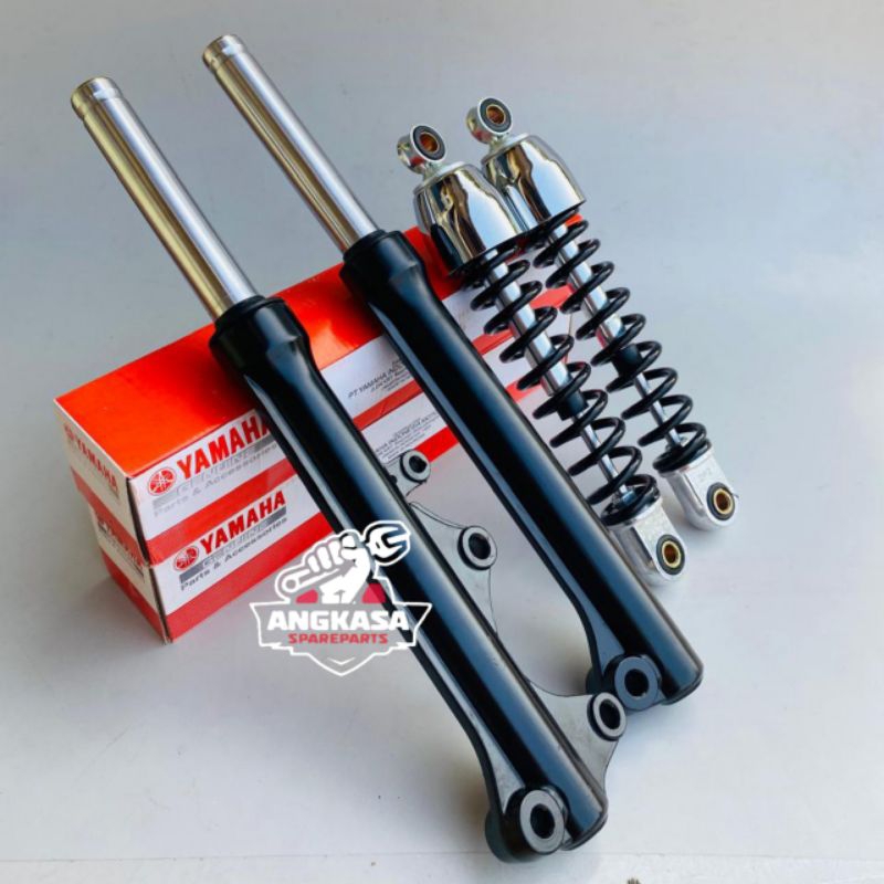 As Shock depan plus Tabung + Shockbreaker belakang Jupiter Z New Jupiter z Robot Jupiter Z1