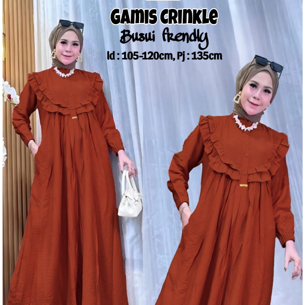 Baju Gamis Wanita Ghamis Busui Istri Baju Muslim Cewek Idul Fitri Dres Brokat Remaja Dres Games Pere