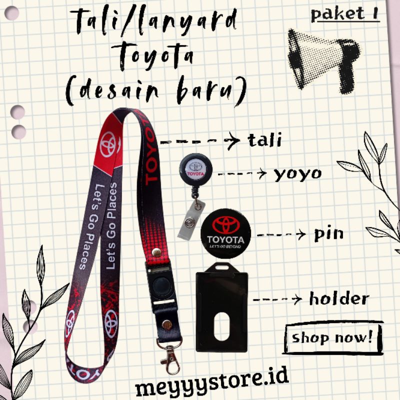 

Tali / Lanyard TOYOTA (Desain Terbaru) Termurahhh!! Ready Stok!!!