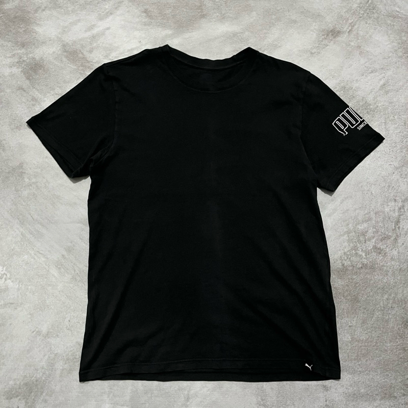 BAJU PUMA KAOS T-SHIRT HITAM ORIGINAL