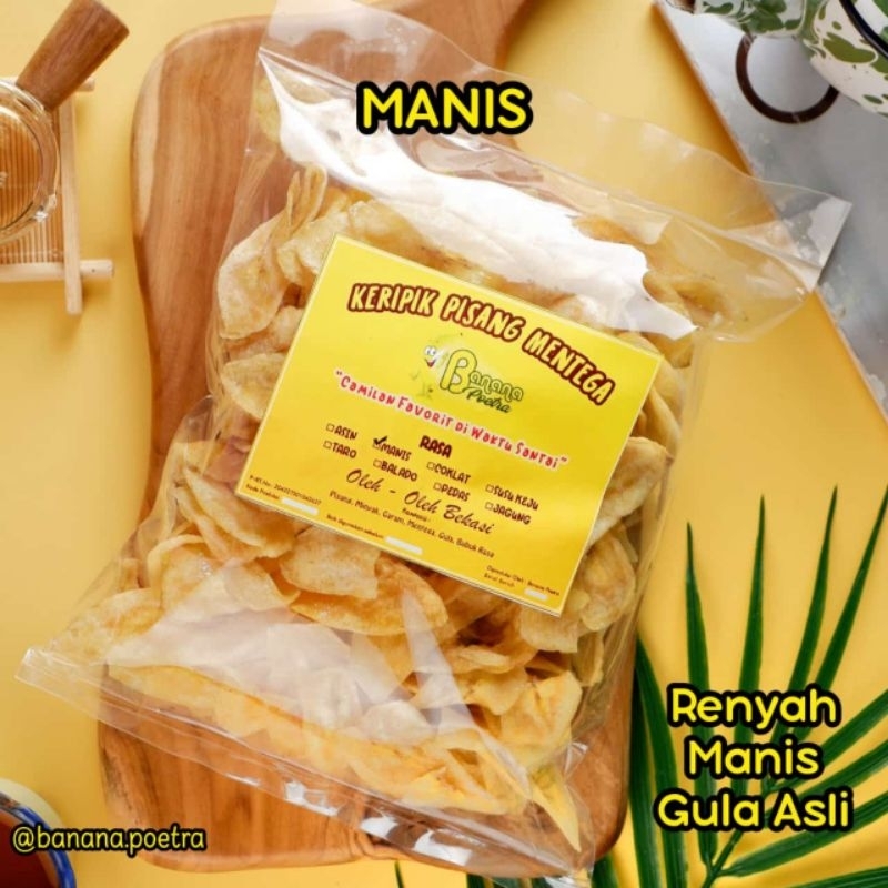 

Keripik Pisang Rasa Manis 250gram