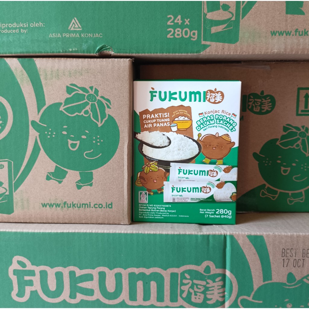 

Beras Porang Fukumi Sachet 1 Dus 24 Box Khusus Instant Kurir