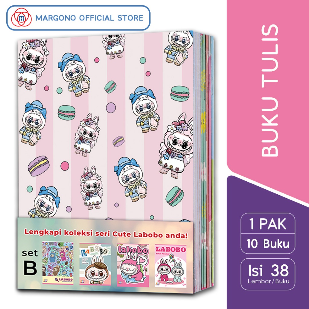 

Buku Tulis Cute Labobo La BuBu 38 Lembar - 10 Buku