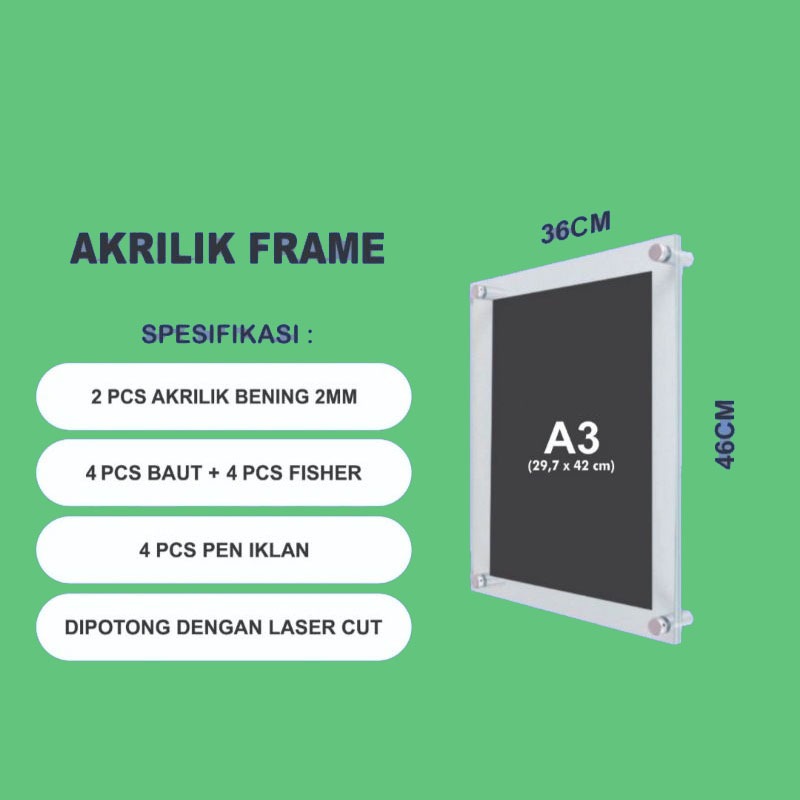 

Frame Akrilik A3 2mm