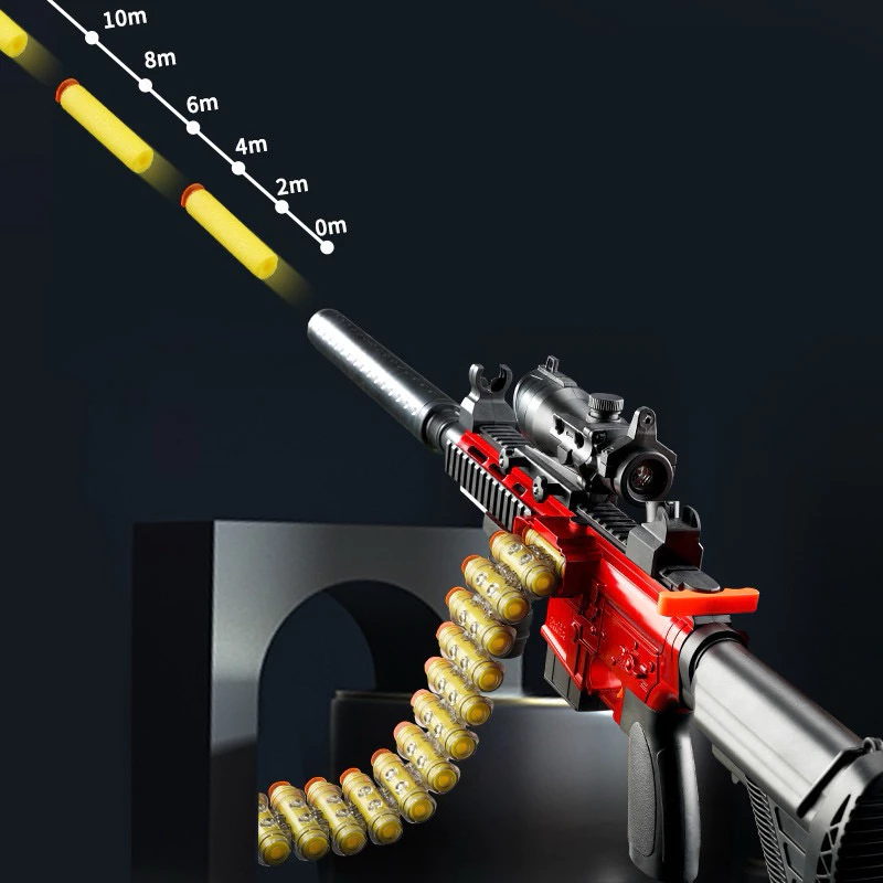 Mainan Anak Tembakan Peluru Busa M416 Toy Gun M416 Tembakan Peluru Foam Tempel