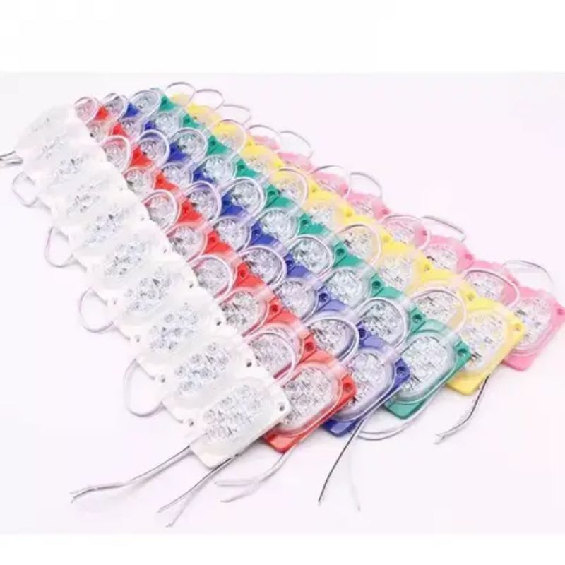 1 renteng 10pcs lampu LED mata 6 kedip 12-24V