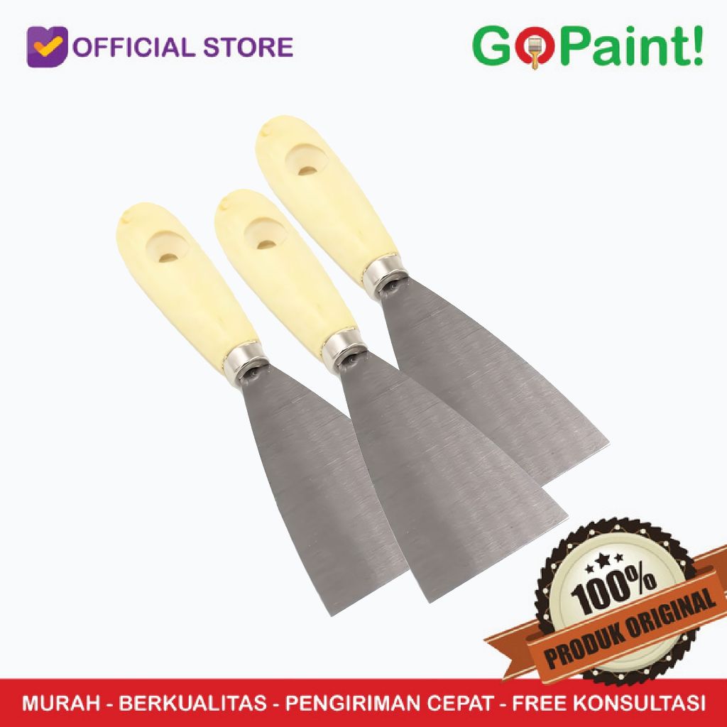 Kape Gagang Karet | Pisau Dempul Pengerok | Cat Scrapper | Kape Besi