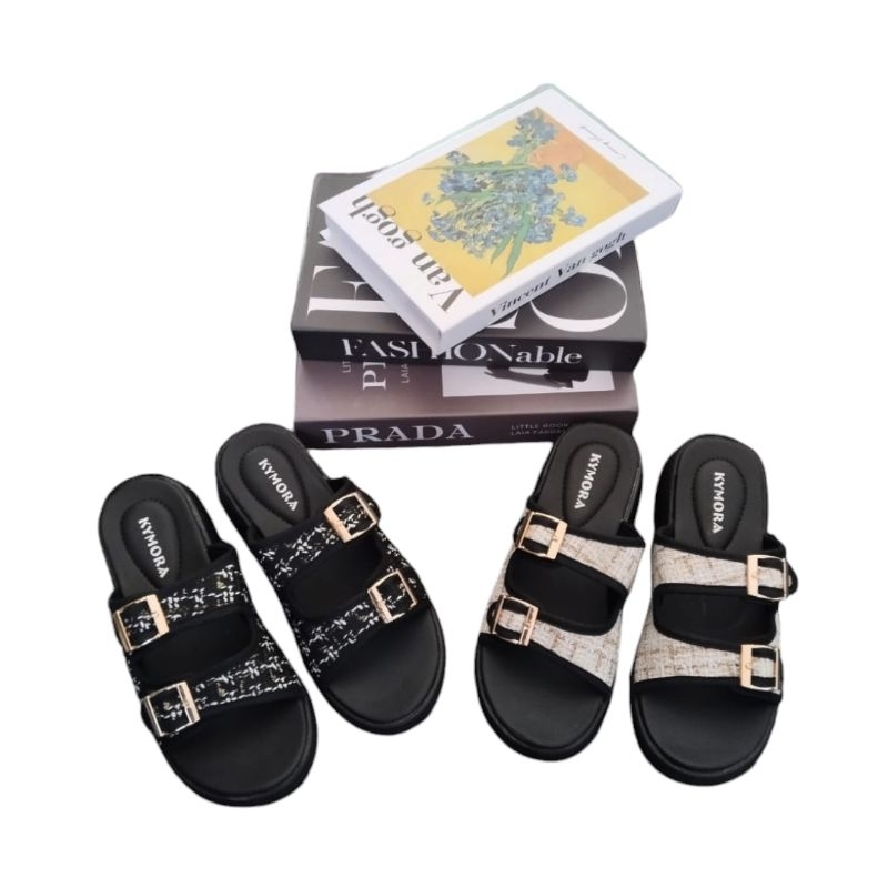 KYMORA - SANDAL WEDGES WANITA KOREAN TRENDY