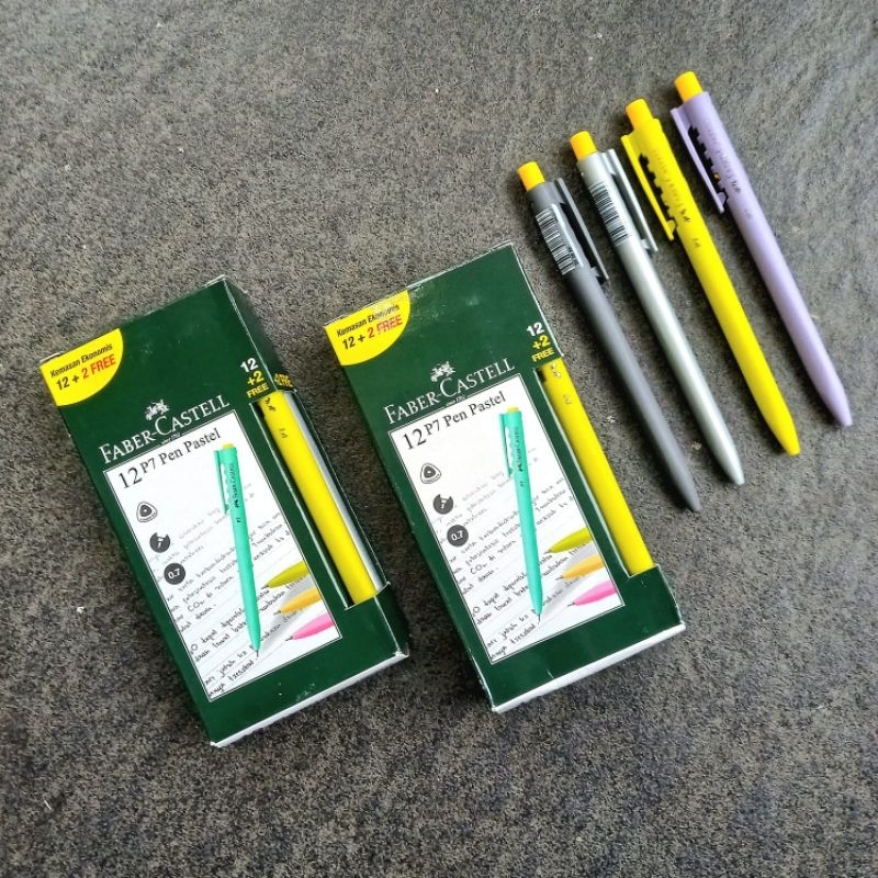 

Pulpen Ballpoint Faber Castell P7 Pen Pastel ( 14 Pcs ) [ Original ]