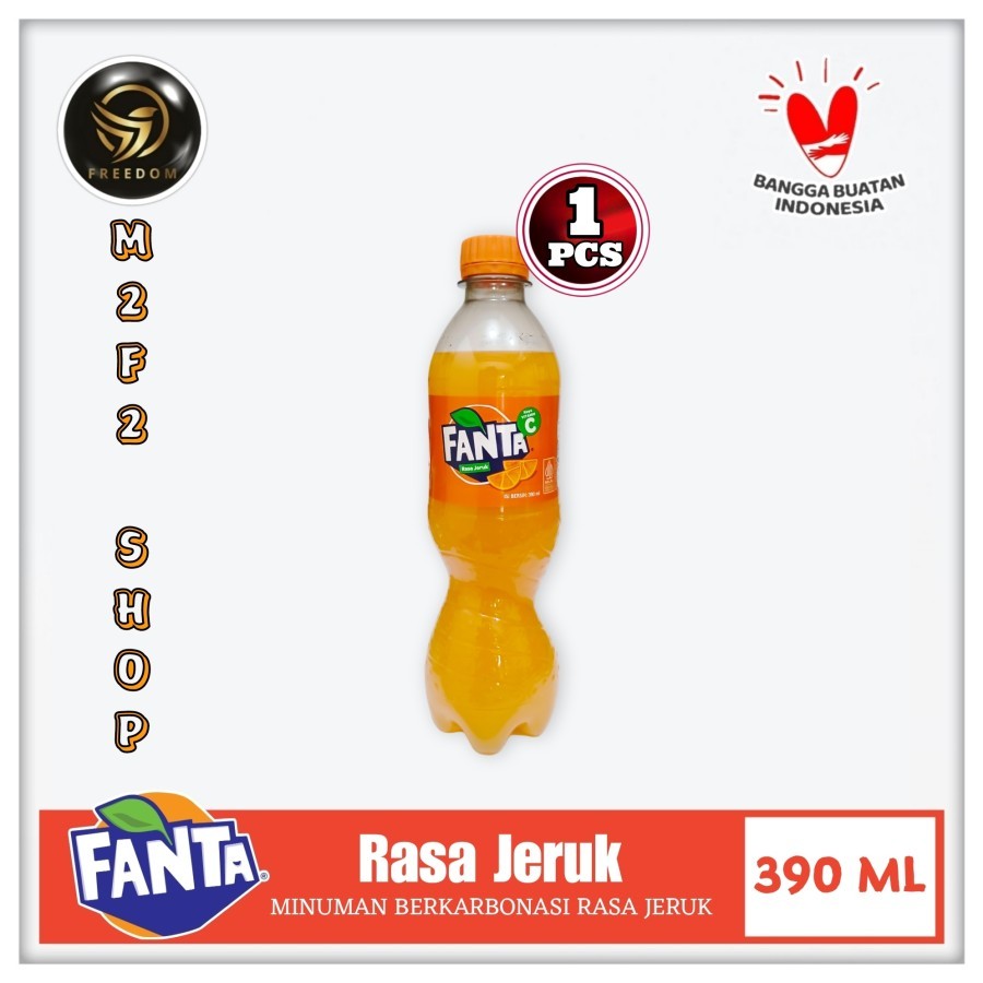 

Fanta Orange | Jeruk Minuman Bersoda Botol Pet - 390 ml (Kemasan Satuan)