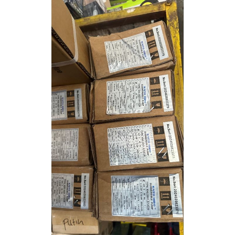 Pompa submersible/ pompa satelit kaito hiro 0,25hp casing 2,5 inch mesin 2inch + kabel 20m