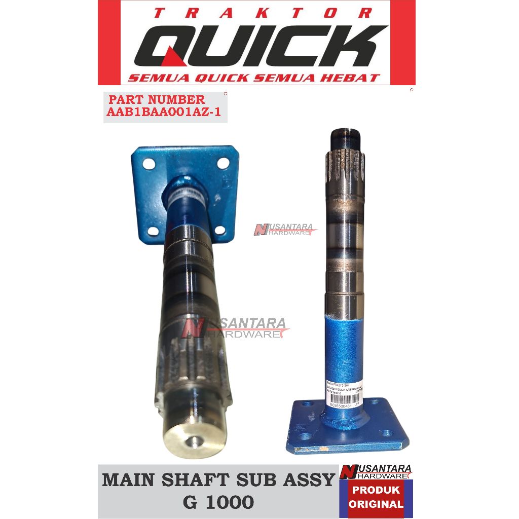main shaft traktor g 1000 ,as roda traktor g 1000 ,poros utama traktor g 1000 , spare part traktor g