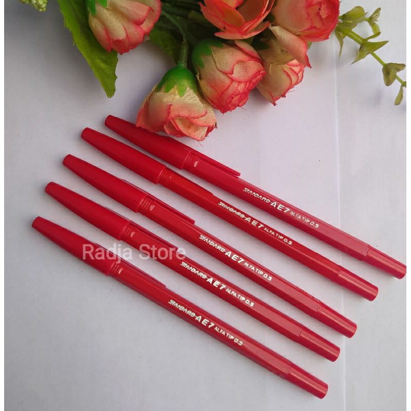 

Pulpen merk Standard / tinta MERAH