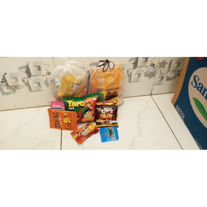 

Hampers Snack Ultah Anak Pouch Serut AE/Bingkisan Snack Ulang Tahun Anak