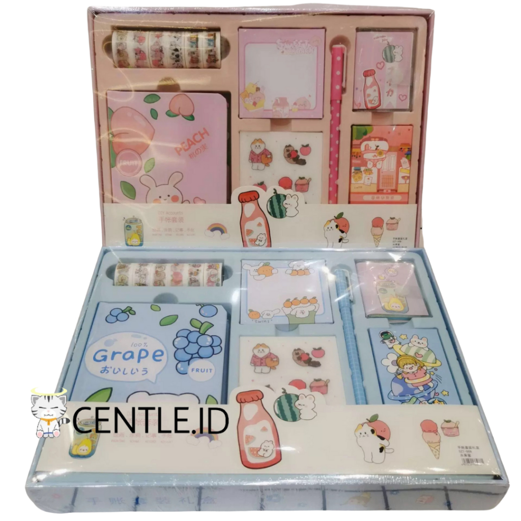 

PAKET JURNAL 7 IN 1 FRUITS GIRLS DAY JOURNAL PERLENGKAPAN JOURNALING MOTIF BUAH LUCU MURAH TERJANGKAU