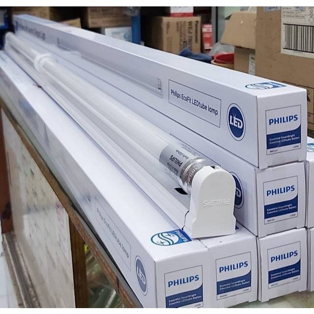 SET Lampu TL LED PHILIPS 16Watt 120cm dengan KAP | BN015C CAHAYA PUTIH