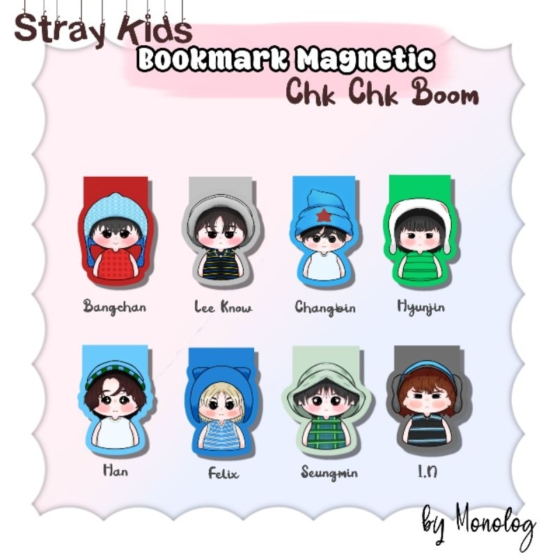 

Bookmark Magnetic Stray Kids Chk Chk Boom