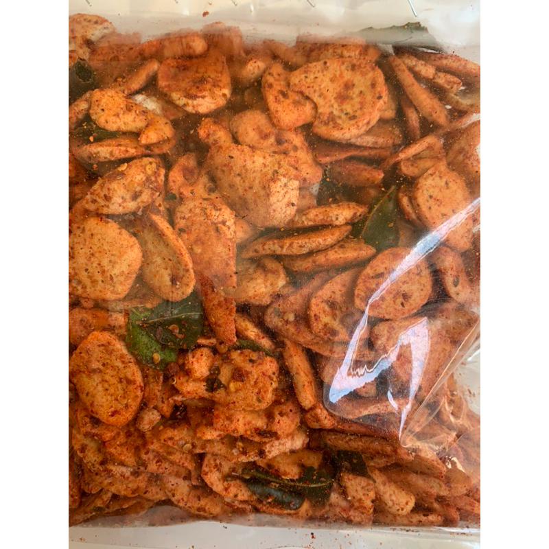 

otak otak crispy pedas daun jeruk kemasan 500g