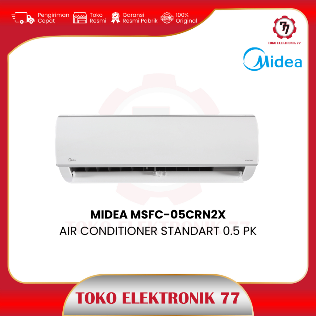 MIDEA AC SPLIT STANDART 0,5 PK MSFC-05CRN2X Khusus Solo